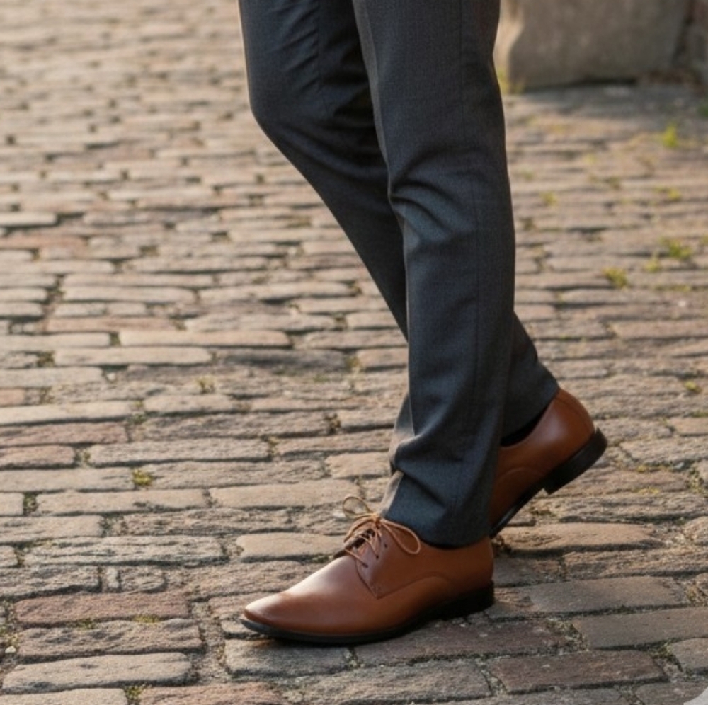 Joseph Abboud Tan Leather Oxfords
